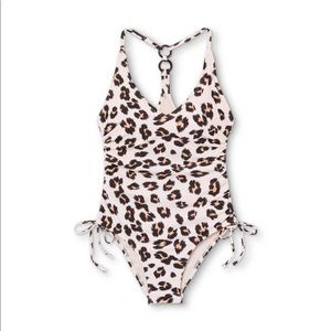 Kona Sol Women’s Large Animal Print One Piece Swim